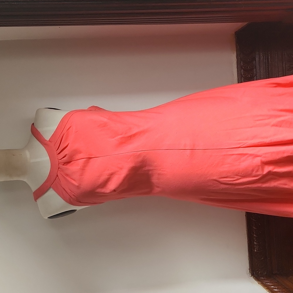Custom Peach Gown w/ Gold Thread Sz M